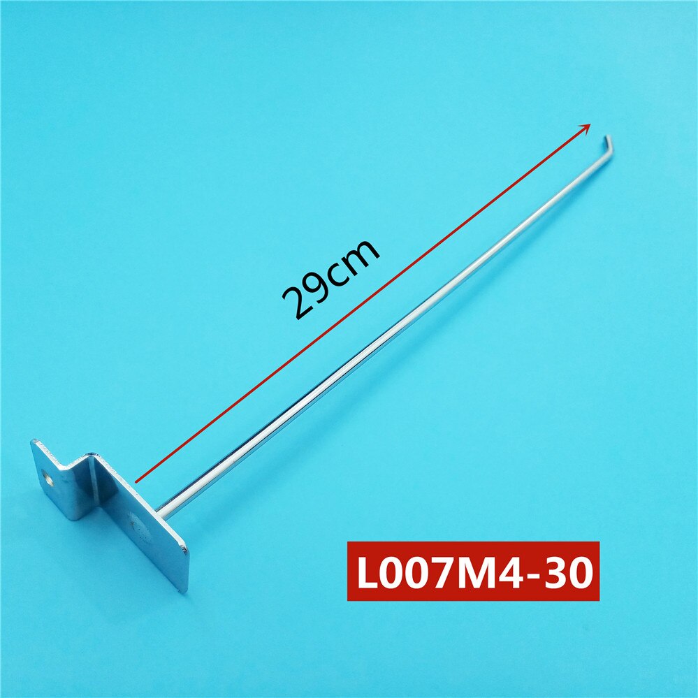 2 stuks/partij dia . 4mm displayhaken koudgewalst stalen pegboardhaken enkele slatwallhaken lengte 5cm/7cm/10cm/14cm/19cm/24cm/29cm
