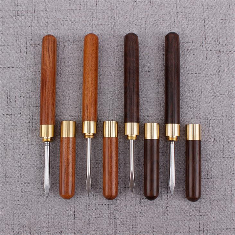Sandalwood Tea Knife Needle Pick With Wood Handle Puer Tea Tools Cone Needle Breaking Prying Tea Brick Tool