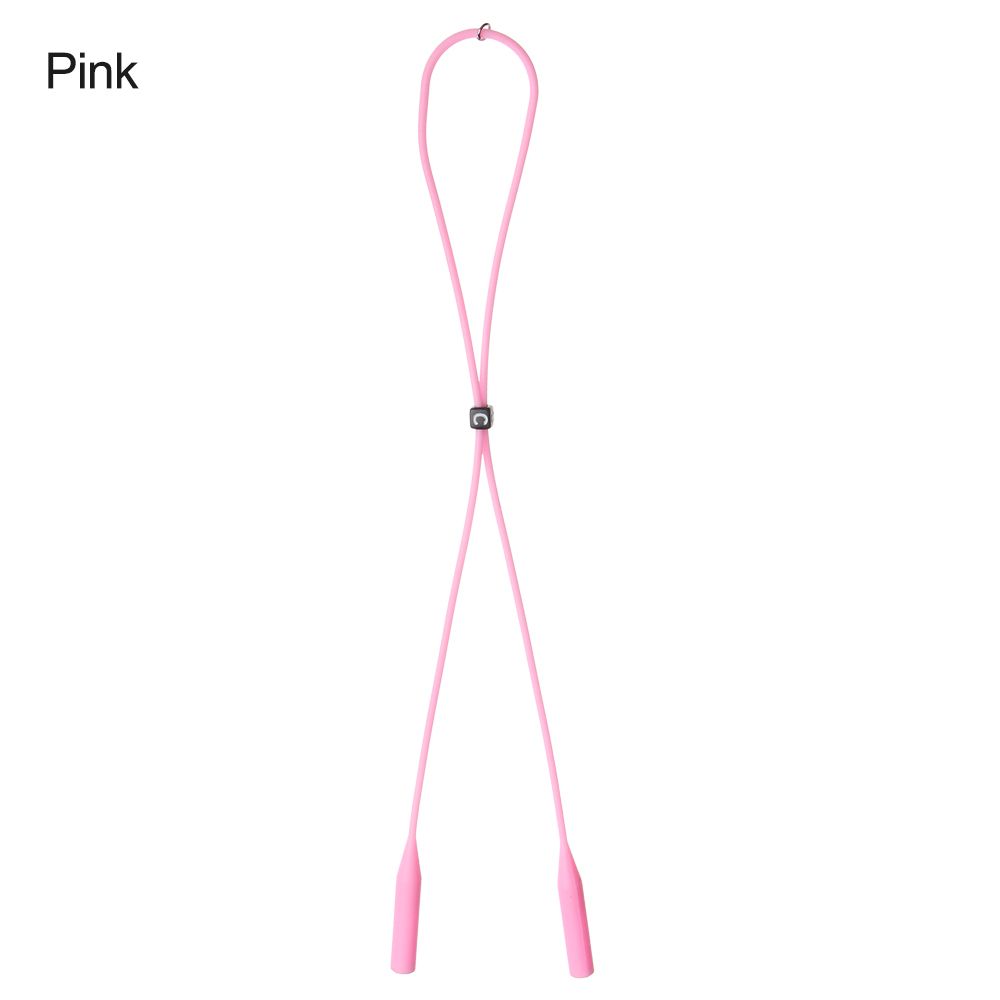 Glasses Accessories Sports Silicone Glasses Chain Eyeglasses Rope Glasses Strap Eyewear Lanyard Neck Cord: Red