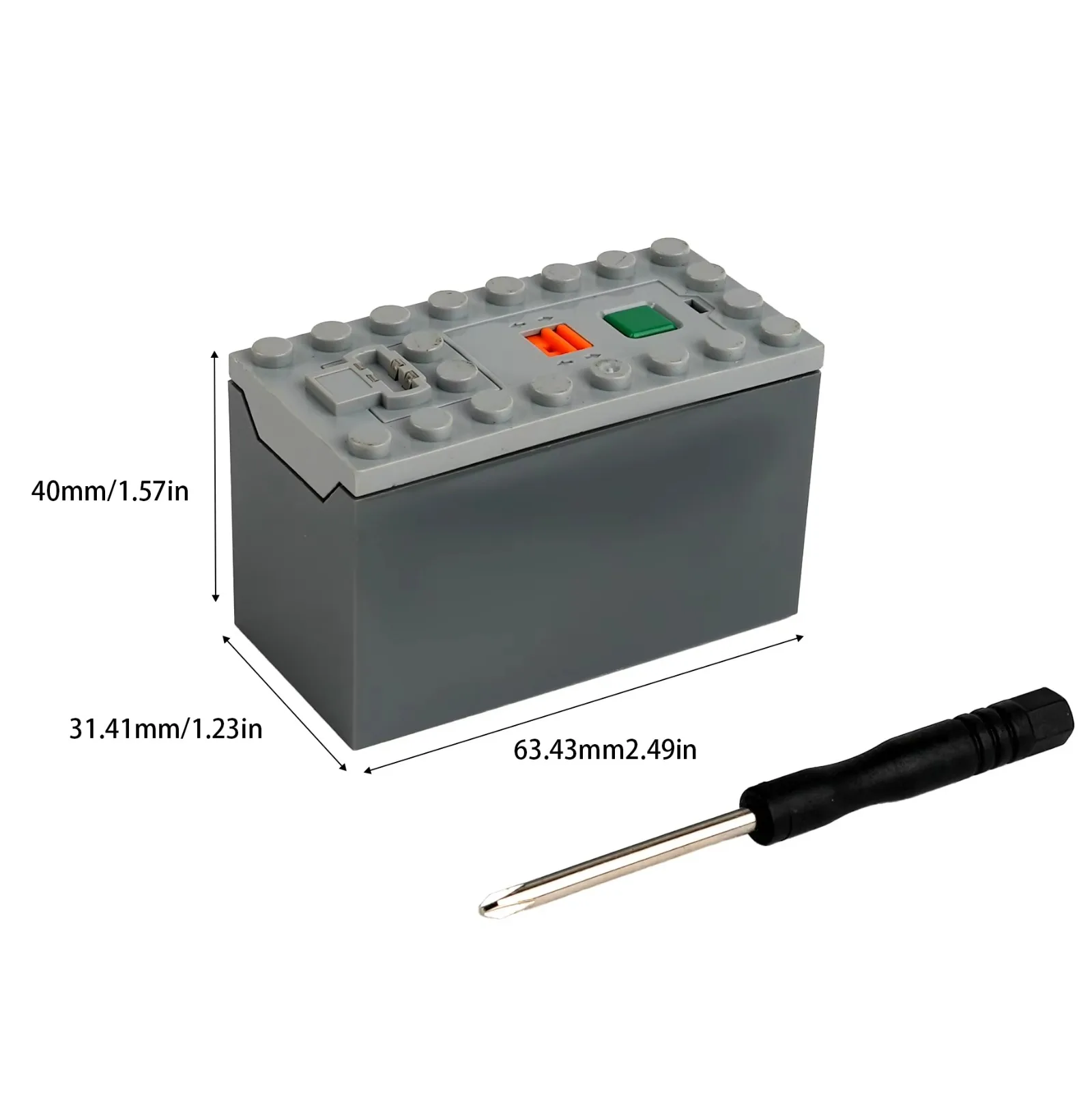 DIYmall 88.000 AAA-Batteriekasten, MOC, technische Teile, Leistungsfunktionen für Roboterautos/Zugmodelle, kompatibel mit Legoeds