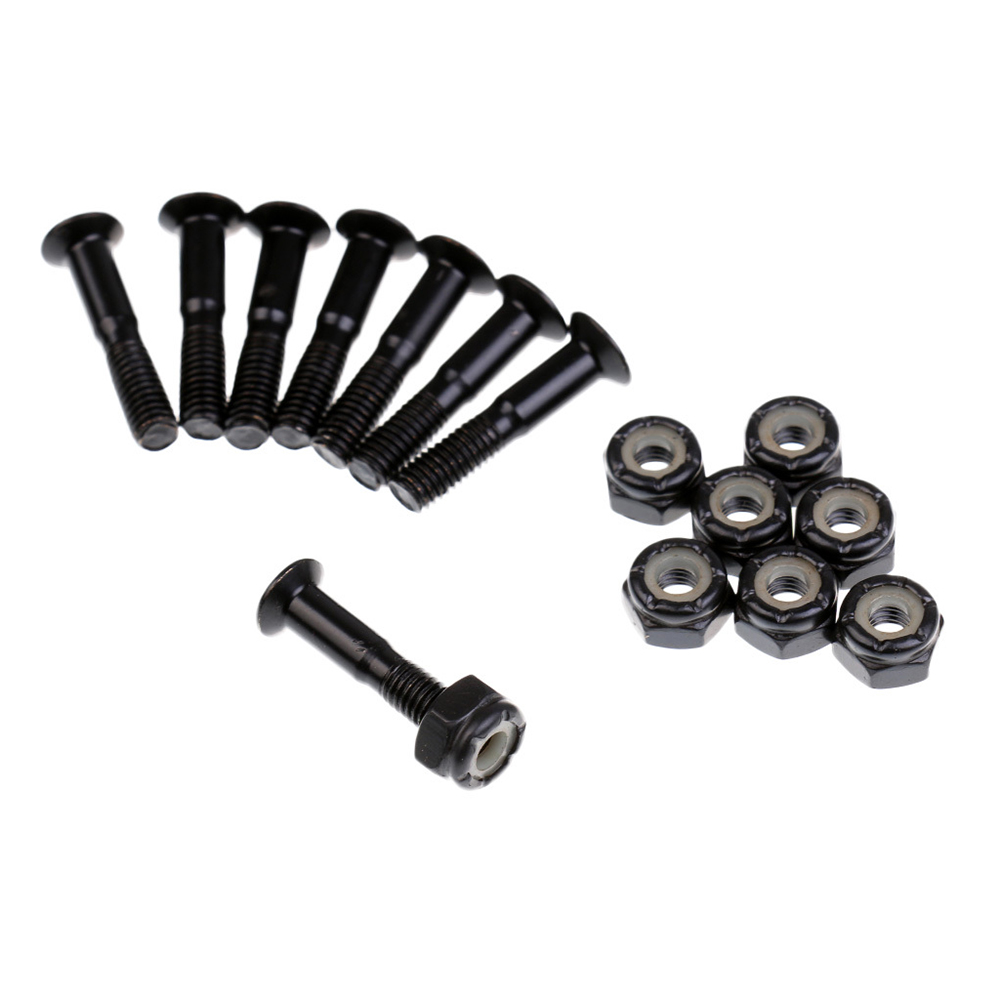 8pcs/lot 31mm Skateboard Hardware Screws Nuts Skateboard Longboard Truck Hardware Set Skateboarding Replacment Accesories