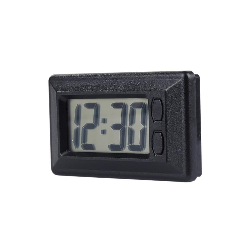 Draagbare Mini Digitale Auto Elektronische Klok Elektronische Horloge Lcd Display Digitale Klok Voor Dashboard Automotive Accessoires