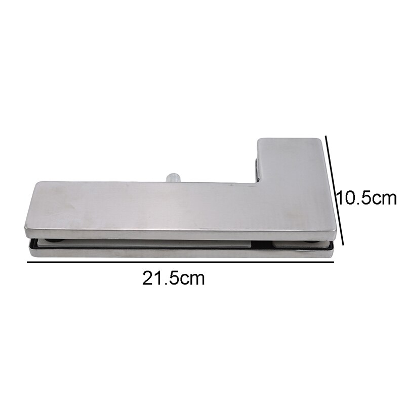 Stainless Steel Curved Clip Glass Door Clip Seven-word Fixed Door Clip Frameless Home Improvement Hardware Accessories