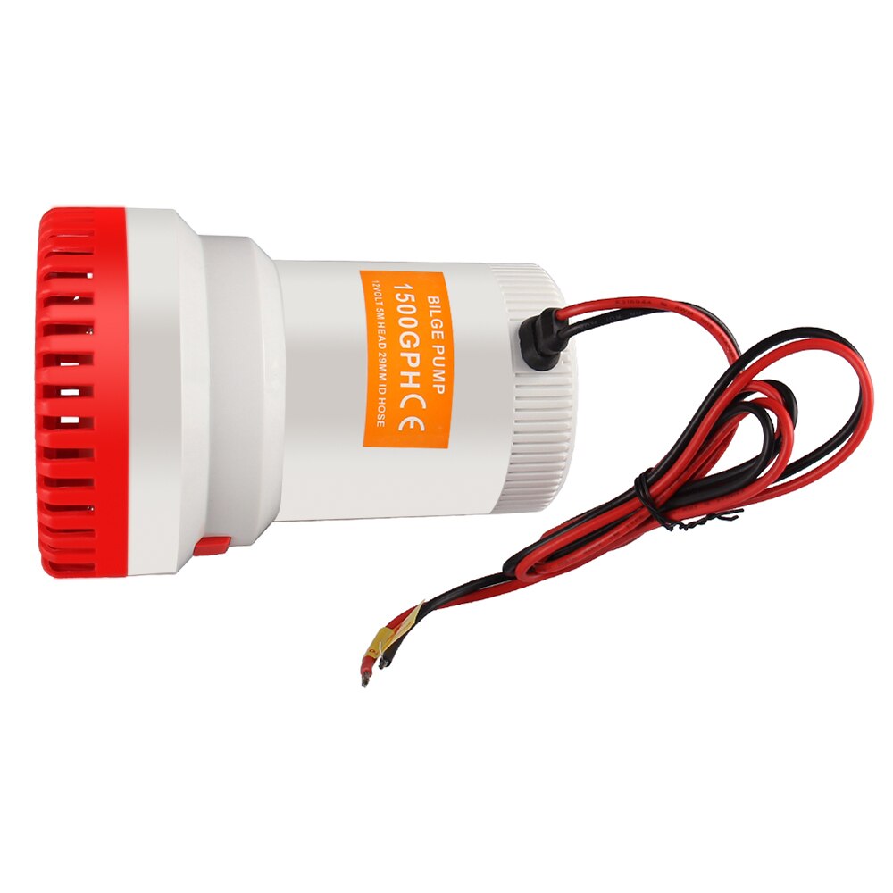 12V 1500GPH Marine Bilge/Sump Pump Unlike Rule submersible water sump pump Ship Submersible Fish Marine Boat Electric Bilge