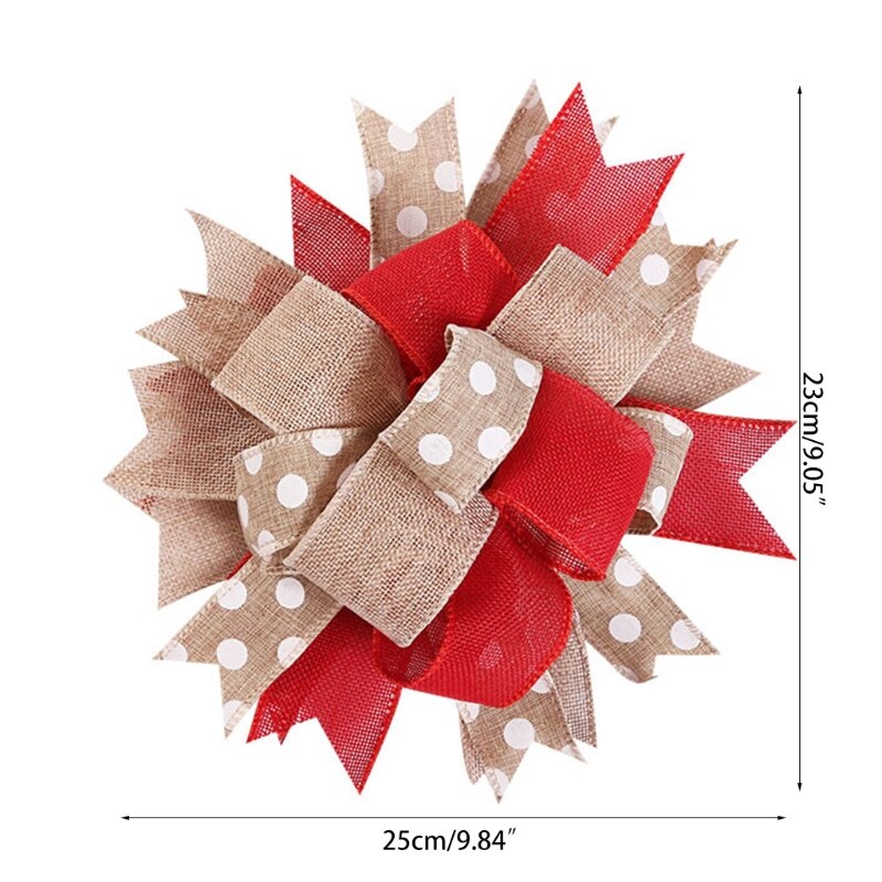 Large Xmas Tree Topper Hanging Decoration,Christmas Tree Wreaths Decorated,Hand