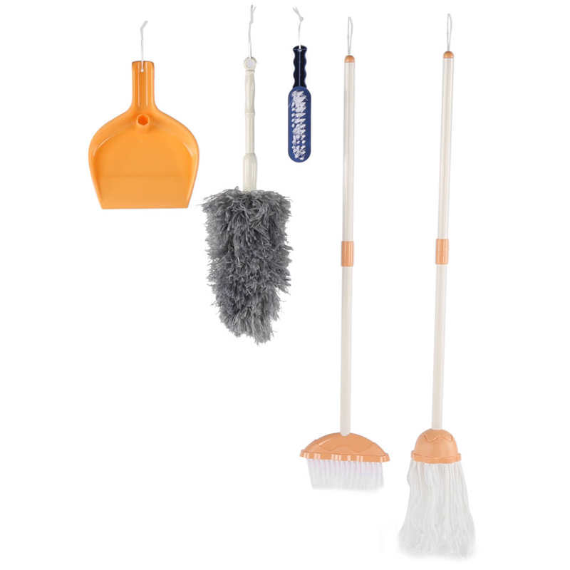 Enfants éléphant ménage outil jouets en plastique dessin animé semblant jouer nettoyage balai vadrouille brosse ensemble jouets éducatifs pour enfants