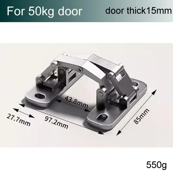 Stone door hinge Fire hydrant heavy-duty invisible door concealed door stainless steel folding hinge fire box: WHITE