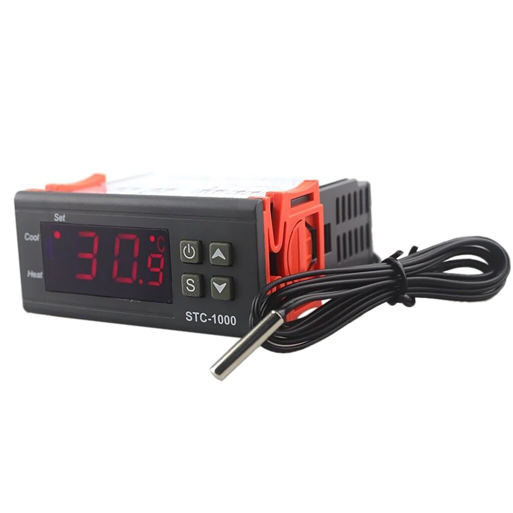 Controladores de termostato de temperatura, Centigrade Fahrenheit y, Sensor de 110 V, K, relé de estado sólido para Sous Vide, elaboración casera