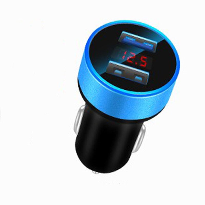Auto usb-lader, snelle mobiele telefoonlader voor citroen  c4 c5 c3 , ford focus 2, 3 mondeo kuga, skoda octavia 2 a7 a5 rapid: Blauw