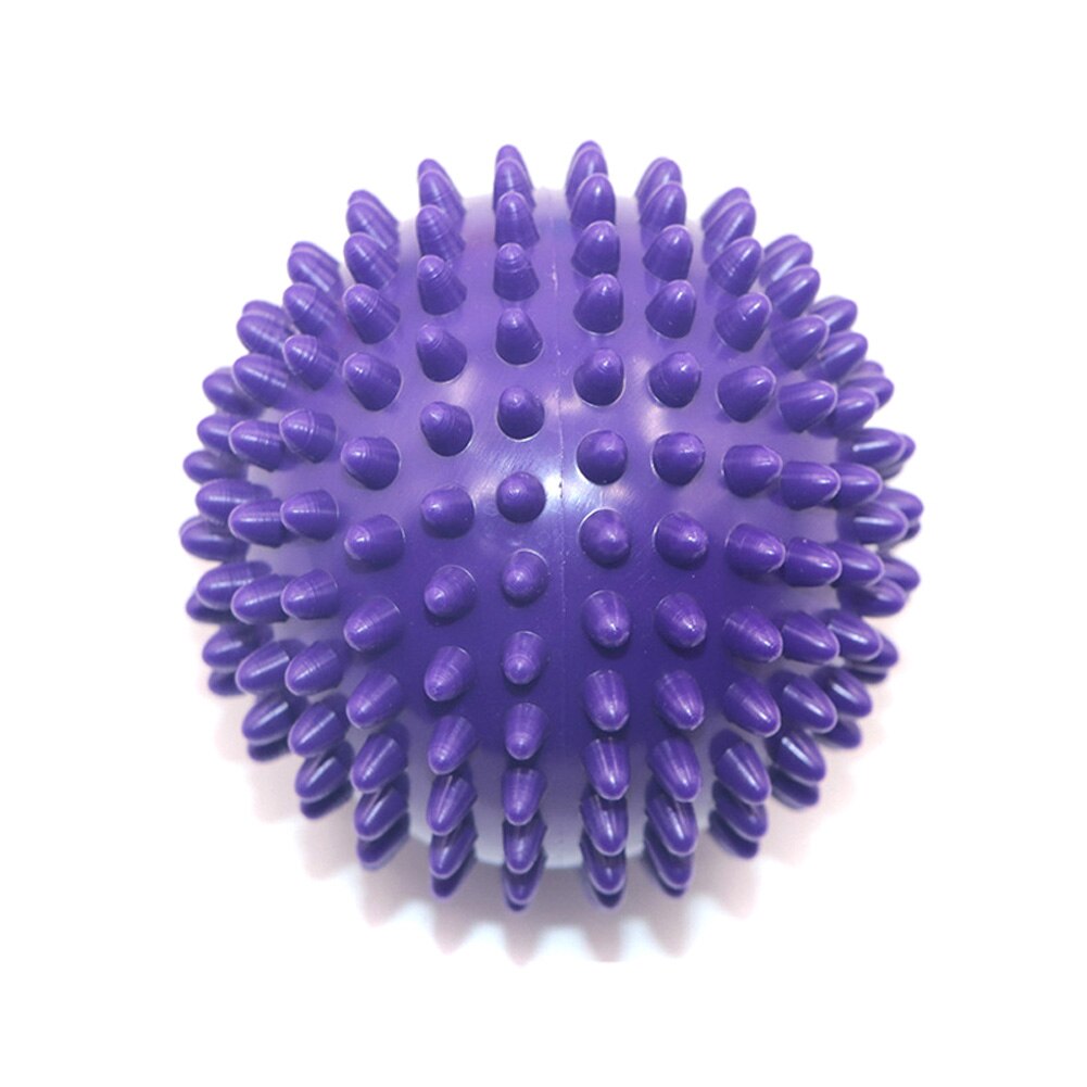 Durable PVC Spiky Massage Ball Trigger Point Sport Massage Ball Roller Pain Relief for Body Yoga Fitness Pilates Muscle Foot: purple  9cm