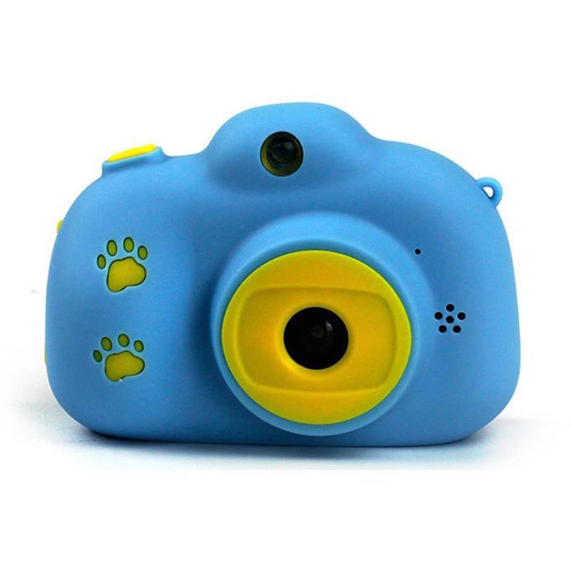 Børn børn kamera 2.4 "genopladeligt digitalt dobbelt kamera foto video afspilning kameraer børn legetøj ideel til piger drenge: Blå