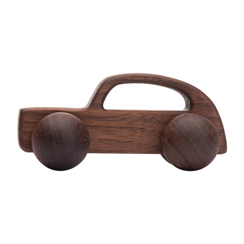 3Pcs Holz Spielzeug Montessori Pädagogisches Buche Zahnen Holz Auto Kinder Cartoon Auto Spielzeug Baby Holz Für 1-6 jahre Alt Kinder: A 3pcs