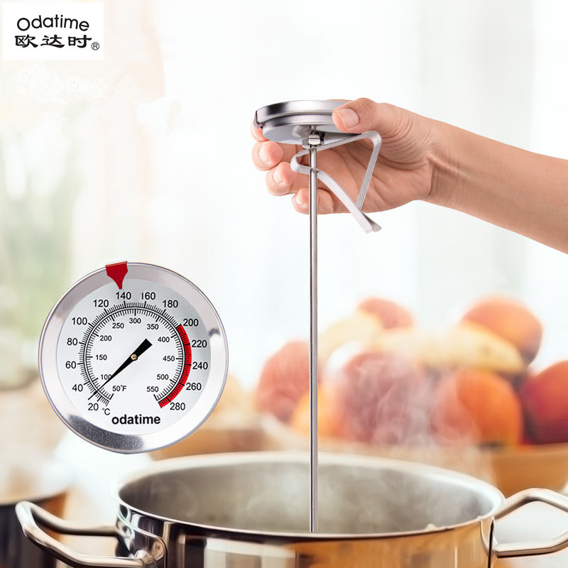 Odatime 40/50 CM Rvs Thermometer Voor Vlees Water BBQ Grill Oven Keuken Thermometer Maaltijden Snelle Koorts temperatuurmeter