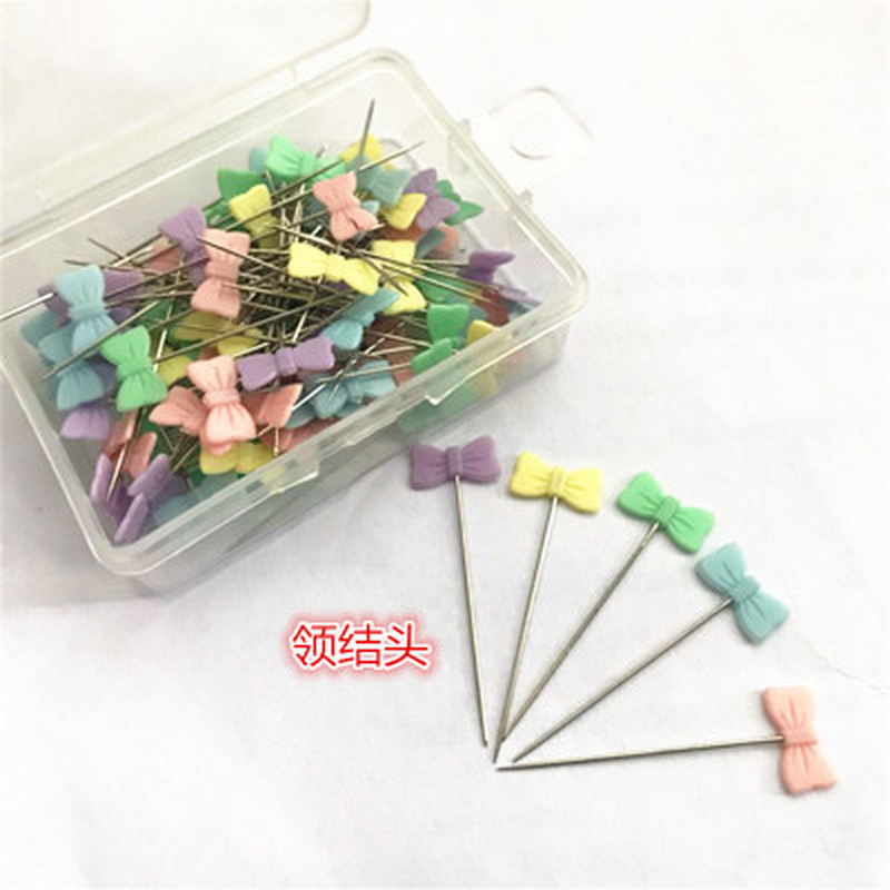 50pcs/Package Patchwork Needle Craft Flower Button Head Pins Embroidery Pins for DIY Quilting Tool Sewing Accessories