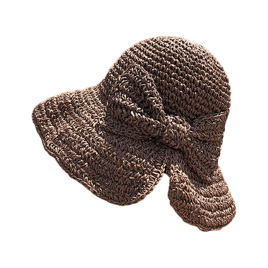 Sombrero De sol De las mujeres De verano De las señoras Floppy playa protector solar ciclismo ajustable gorro sombrero De paja Kapelusz Sombreros De Mujer Шапка Женская #30: C