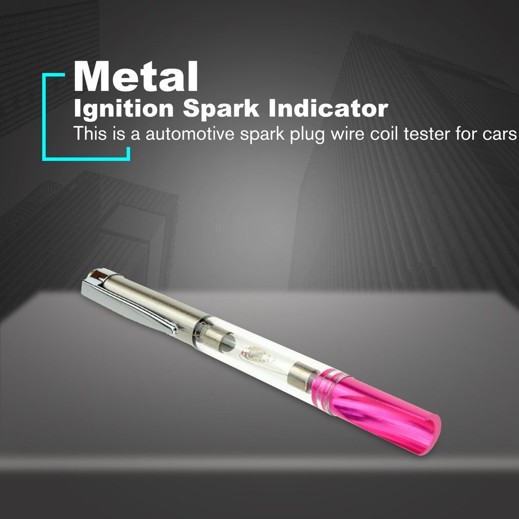 Automotive Ignition Spark Indicator Plug Wire Coil Tester Diagnosis Light Bulb Tool for Car Motorcycle Small Engine