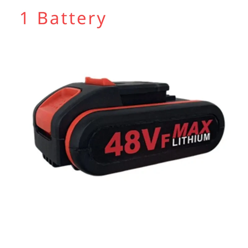 48V Cordless Rechargeable Worx Battery Power Battery Spare Battery,Replace 48VF/36VF/88VF Impact Drill Electric Scissor Chainsaw: grey