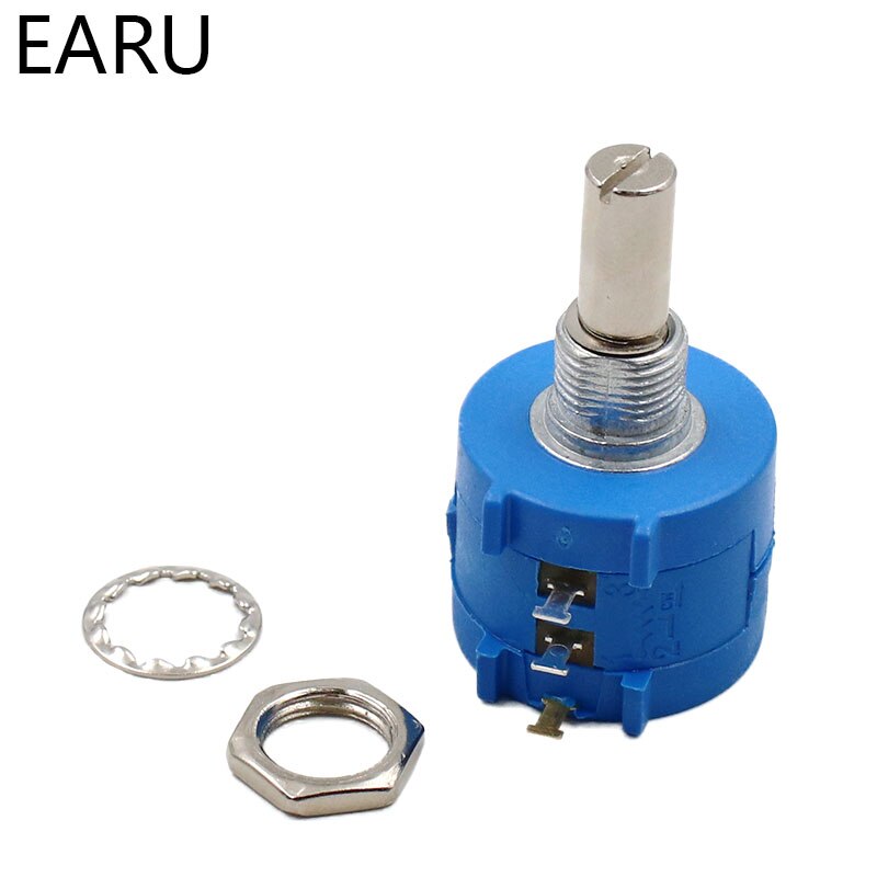 10 pces 3590s-2-103l 10k precisão multi-turn potenciômetro (10 voltas) resistência ajustável