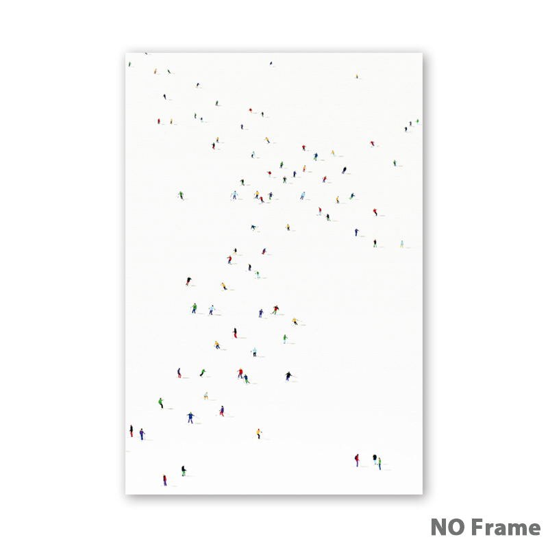 Sport kollektiv skidor duk konst utskrift print affisch konst vägg bild vardagsrum sovrum heminredning: A3 30 x 42cm ingen ram