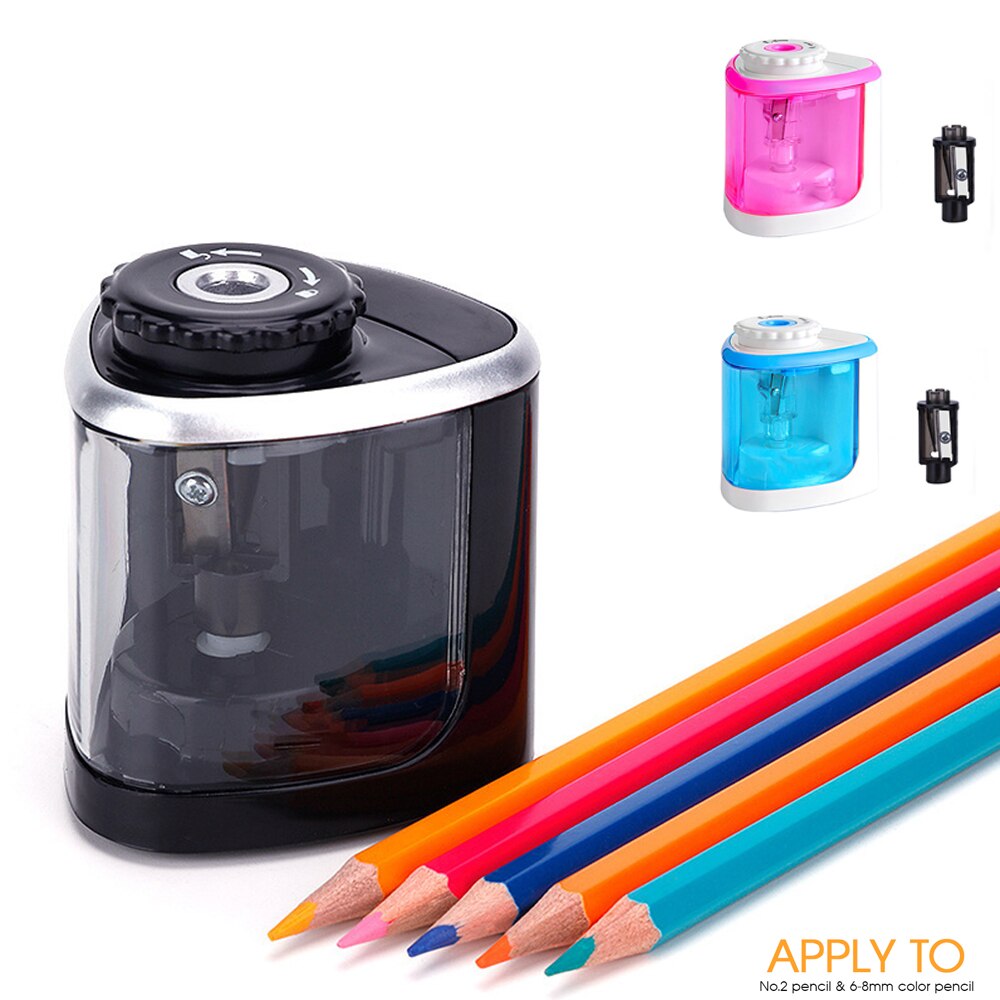 SPASH – taille-crayon automatique électrique , fournitures scolaires et de bureau pour crayon de 6 à 8mm