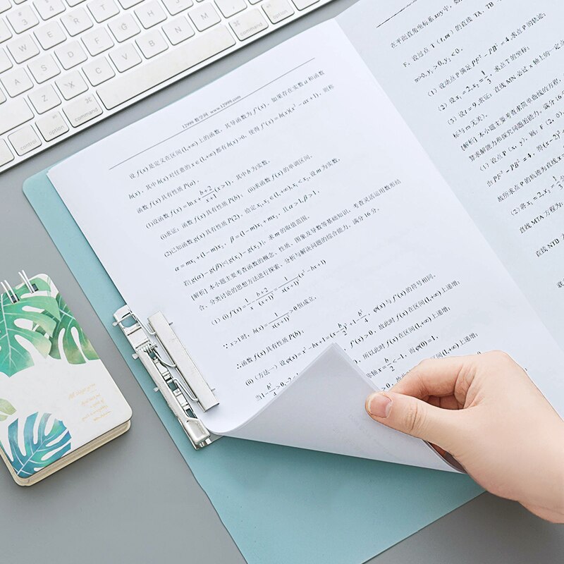 Carpeta A4 Carpeta de papel de prueba Almacenamiento de carpetas de datos bolsa organizador de archivos libro escuela Oficina suministros de documentos Carpeta de archivo