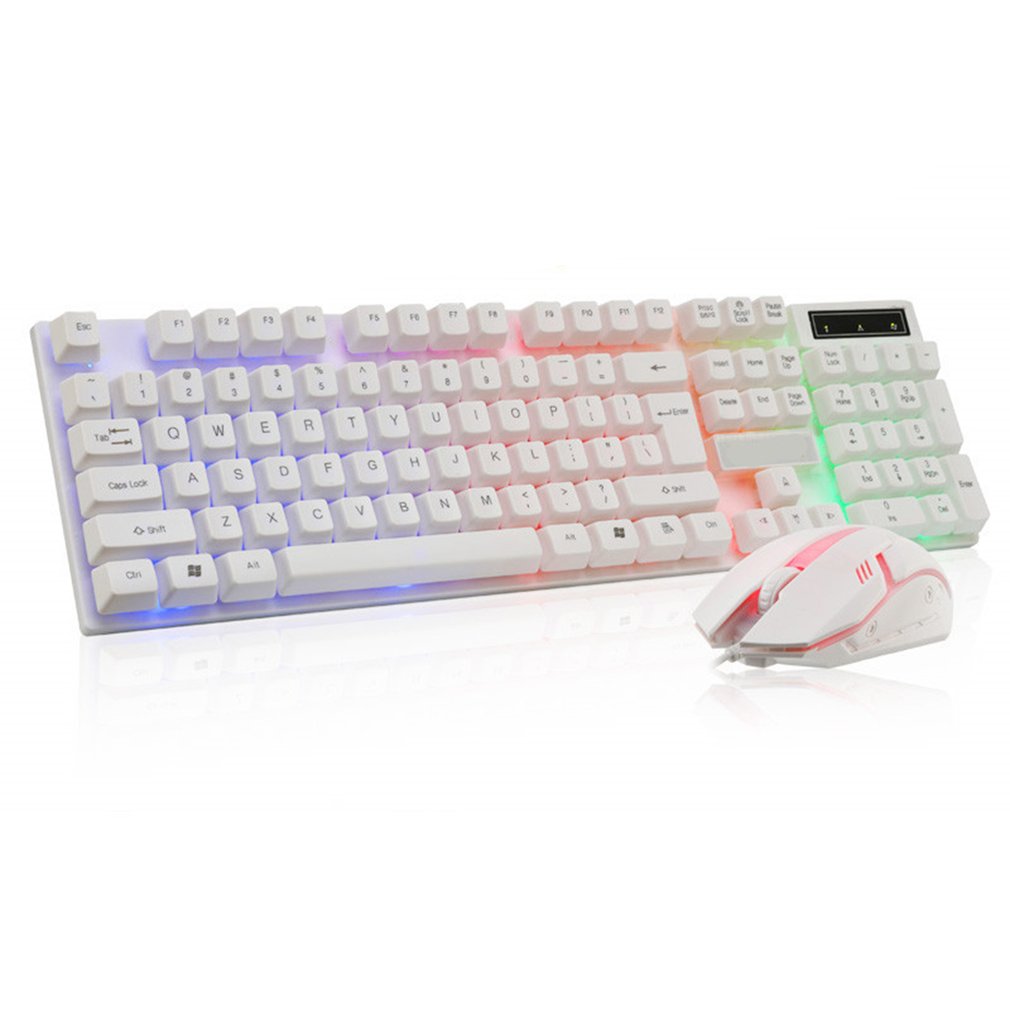 Keyboard Mouse Set Adapter for PS4 PS3 Xbox One for Xbox 360 Gaming Rainbow LED Typewriter Inspired Mechanical Keyboard USB RGB: Default Title