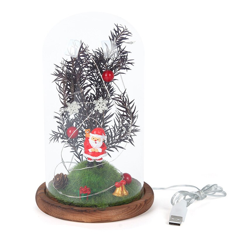 Kerstwandlamp met LED-lampjes en kerstman 40x27x45 cm rood