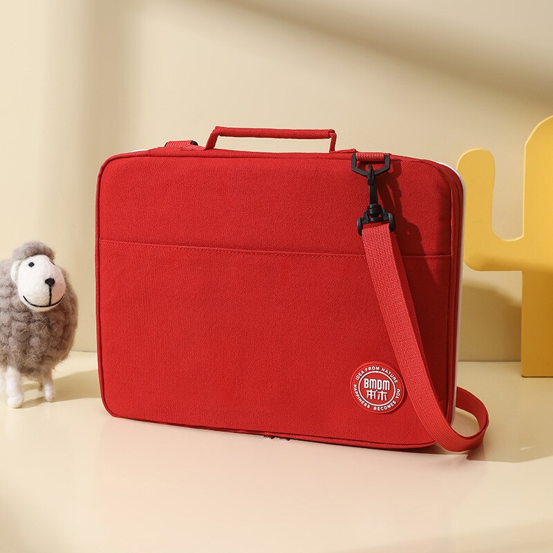 Sac à main pour planche à dessin, sac à bandoulière Portable avec sangle réglable, sac de rangement pour grand tapis de croquis de peinture: Canvas red