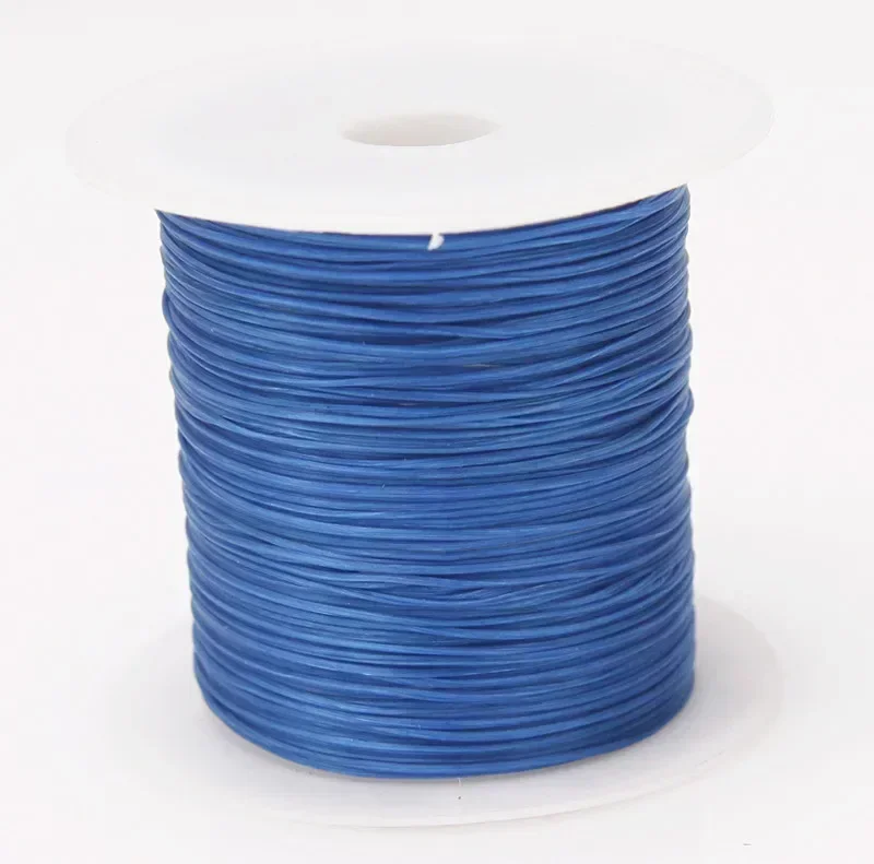 100M/Roll Strong Elastic Crystal Beading Cord 1mm for Bracelets Stretch Thread String Necklace DIY Jewelry Making Cords Line: SKY BLUE