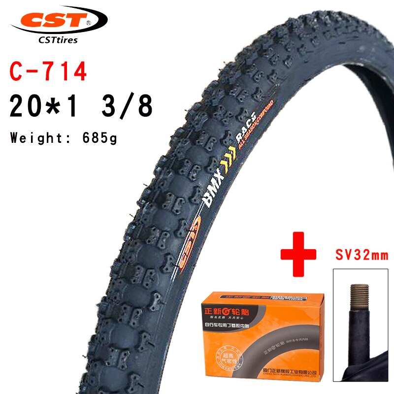 CST-neumáticos para bicicleta plegable de 20 pulgadas, C948 C714, 451, 20x1, 1/8, 20x1, 3/8, diámetro pequeño: 20X1 3-8 SV32