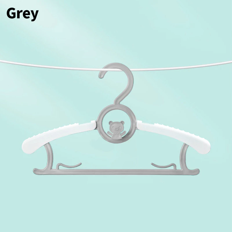 5 stks Telescopische Baby Hangers Kleding Organizer Closet antislip Kids Kleerhanger Garderobe Opslag Droogrekken Ruimtebesparend Hang: Licht Geel