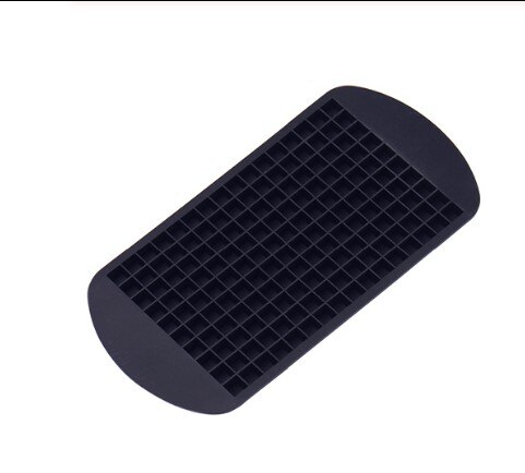 160 Grids Form for Ice Tray Fruit Ice Cube Maker DIY Ice Cube Tray Hielo Mold Square Shape Kitchen Accessories: Black