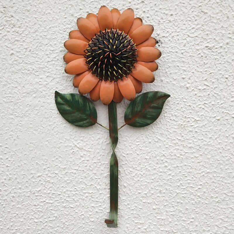 Tournesol clés tabliers cuisine cintres décor mural rustique métal mur crochet accessoires support maison mur décor A