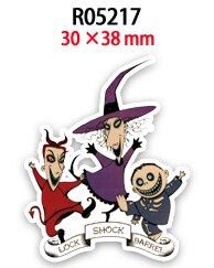 Vlakke hars flatback halloween 30 stuks/partij acryl harsen bedrukt voor doe-het-zelf decoratie: R05217