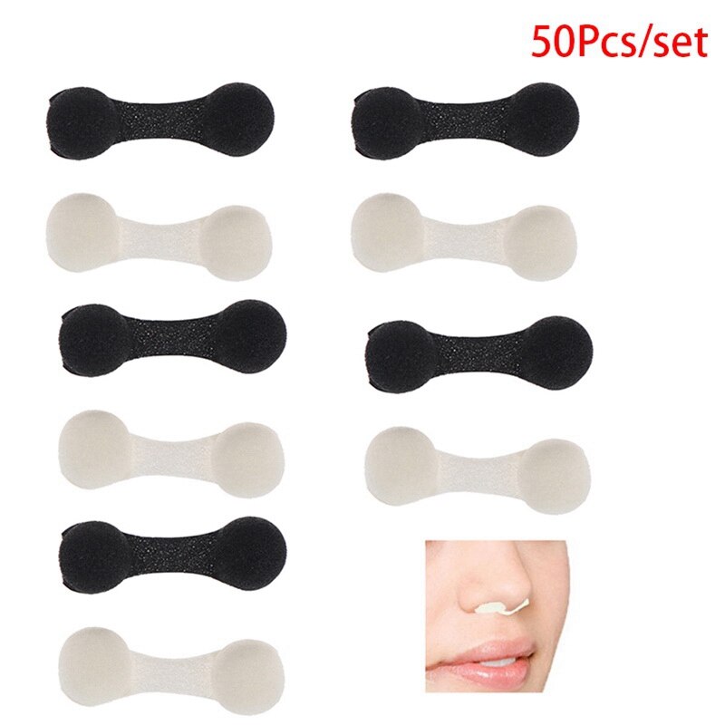 Bouchon Nasal Anti-Pollution pour bronzage, 50 pièces/lot, en éponge, filtre, Spray