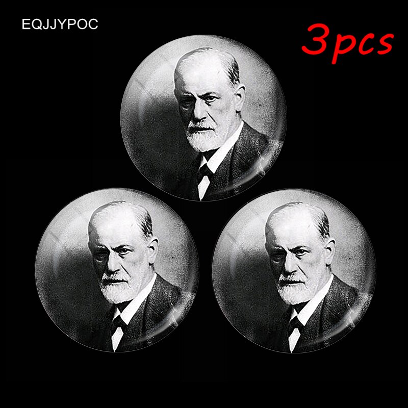 Sigmund Freud 30MM Fridge Magnet Psychoanalysis Famous Glass Cabochon Magnetic Refrigerator Stickers Note Holder Home Decoration: Default Title