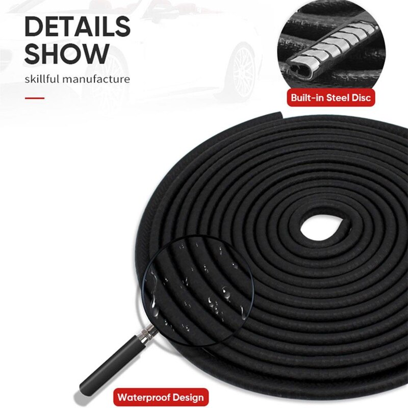 Automobile Universele 5M Deur Anti-Collision Strip Bumper Bescherming Strip Edge Anti-Kras Bescherming Vorm