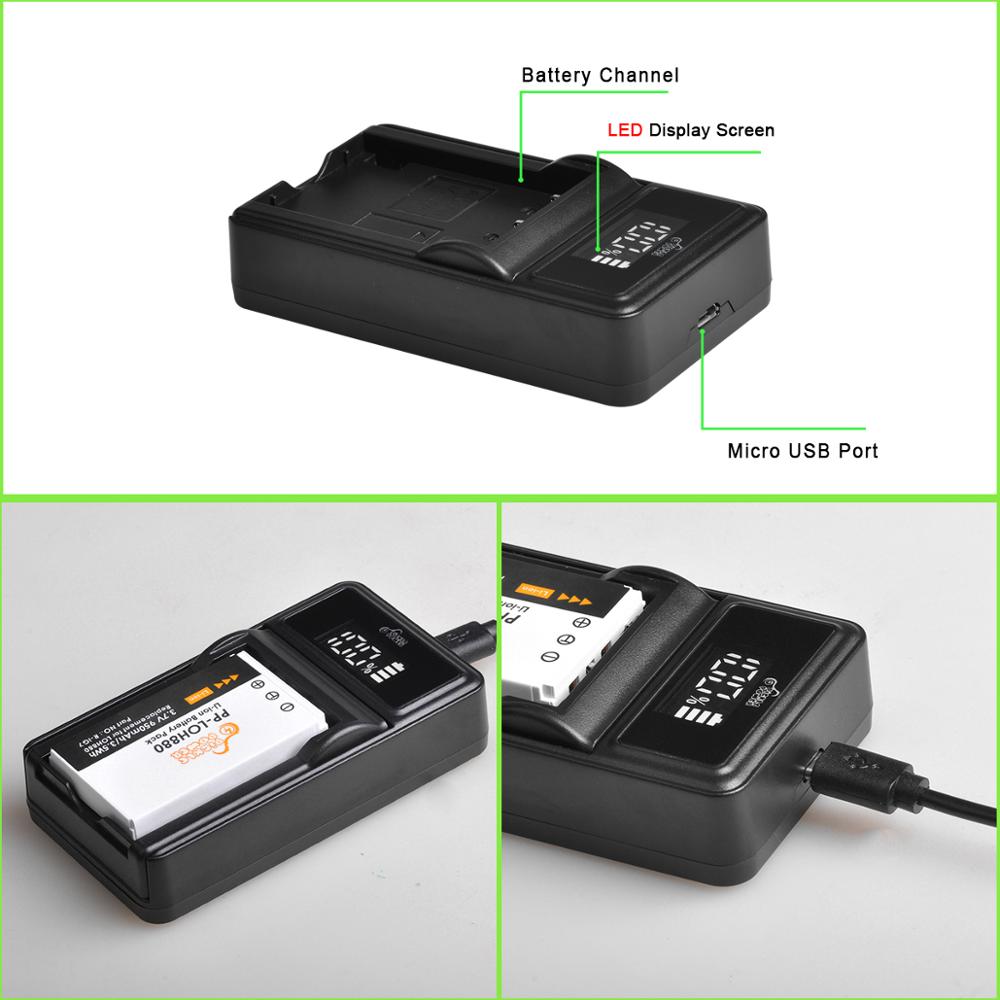 950 mah r -ig7 rigg 7 fjernkontrollbatteri og ledet lader til logitech harmoni en , 900, 720, 850, 880, 885, 890 pro , h880
