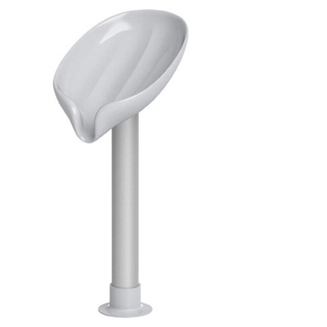 Kształt liścia mydelniczka samo opróżniania mydelniczka, dekoracyjne drenaż mydelniczka mydelniczka, bar mydelniczka robić łazienki kuchnia: Grey2-długo