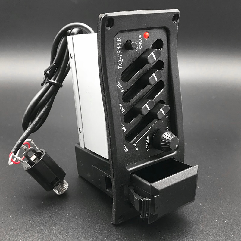Akoestische Voorversterker Akoestische Gitaar Pickup 12 × 11 × 8 Lcd 5-Band Akoestische Gitaar Preamp Eq Lc - 5 Equalizer Tuner Piezo Pickup