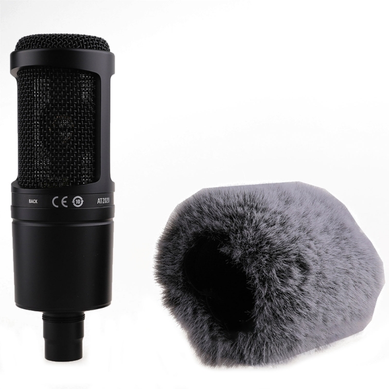Microphone Furry Windscreen Muff Microphone Wind Cover Fuzzy Microphone Cover Fuzzy Microphone Filters for AT2020