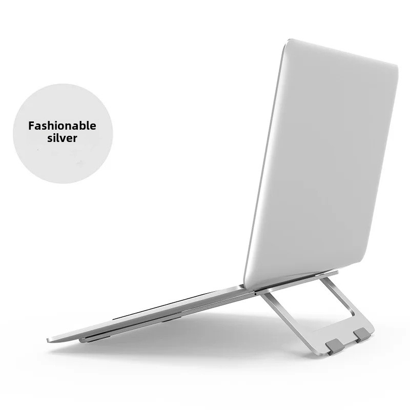 Portable Aluminum Alloy Notebook Stand Computer Heat Dissipation Bracket Foldable Laptop Riser Bracket Office Equipment: Red