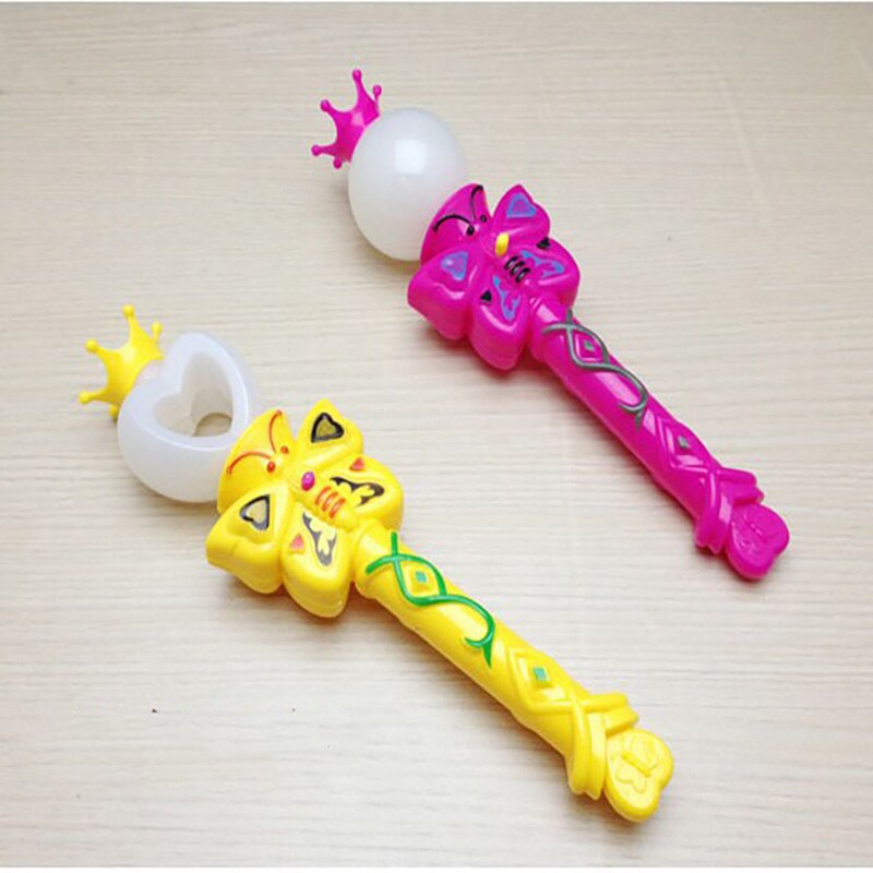 3Pcs Fairy Flash Toverstaf Kids Meisje Speelhuis Licht Pretend Cosplay Prinses Gereedschap Accessoires Kids Toy