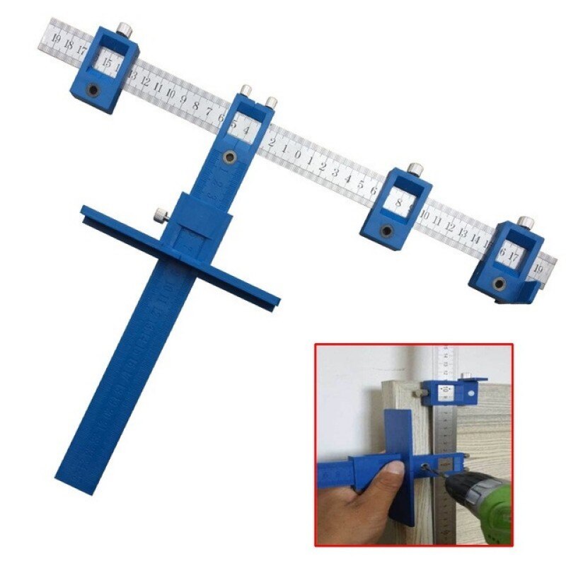 Jig Drawer Pull Jig Wood Drilling Dowelling Hole Saw Drill Guide Sleeve Cabinet Hardware Master System