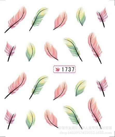 1 pièces plume colorée bricolage Nail Art strass petites perles irrégulières manucure 3D Nail Art décoration dans les accessoires de roue: 13
