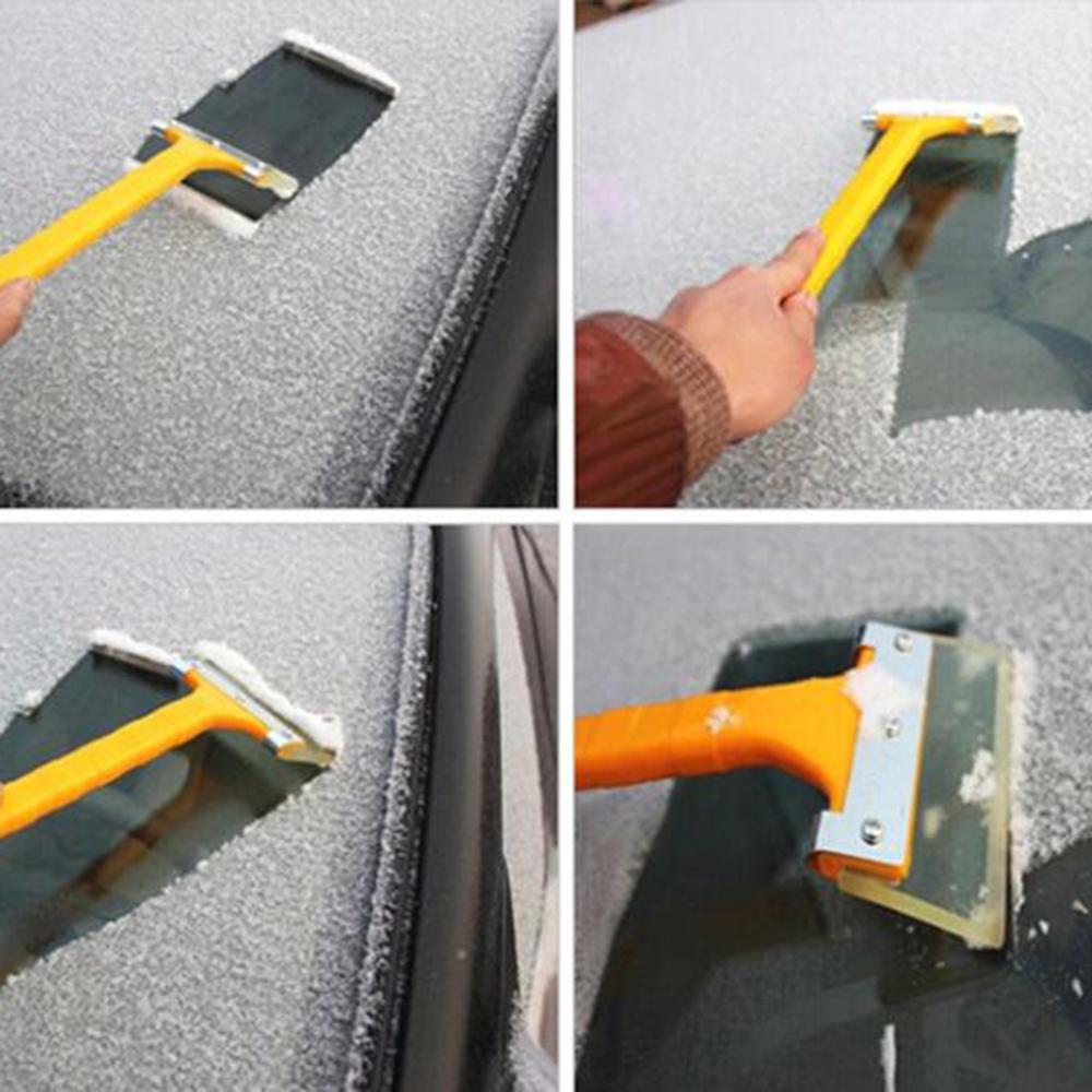 33cm Long Handle Ice Scraper Rubber Window Snow Squeegee Blade Snow Shovel Car Water Squeegee Auto Film Wrapping Tools B43