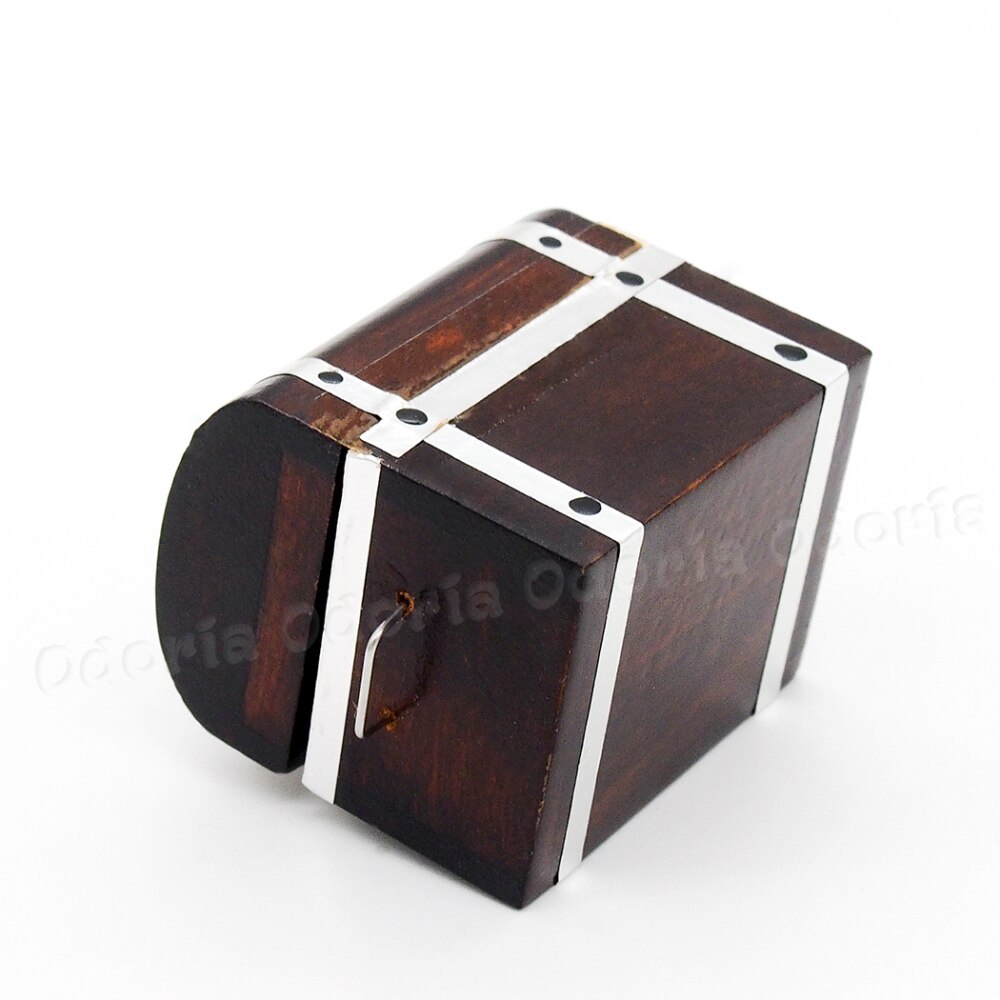 Retro 1:12 Simulation Openable Treasure Chest Storage Box Miniature Furniture Model Play House Toy Decor Kid Gifts - 15 - View #11