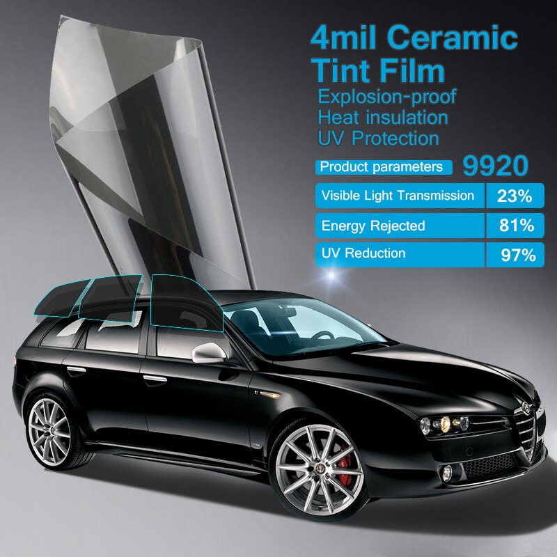 4Mil Thicknes Safety Security Window Film Clear Glass Protection Anti Shatter Resist Prevent Glass explosion-proof film