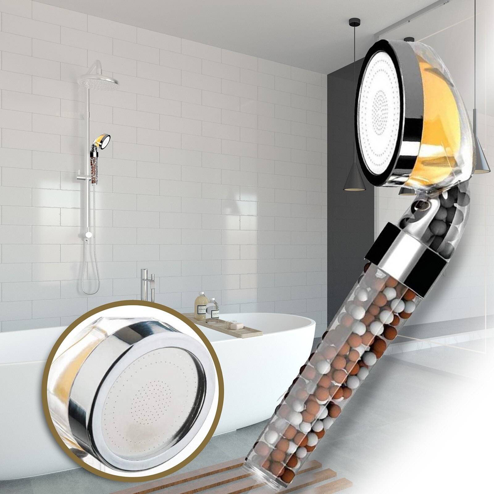 Thuis Badkamer Douchekop Filter CitroenGeur Filte... Grandado