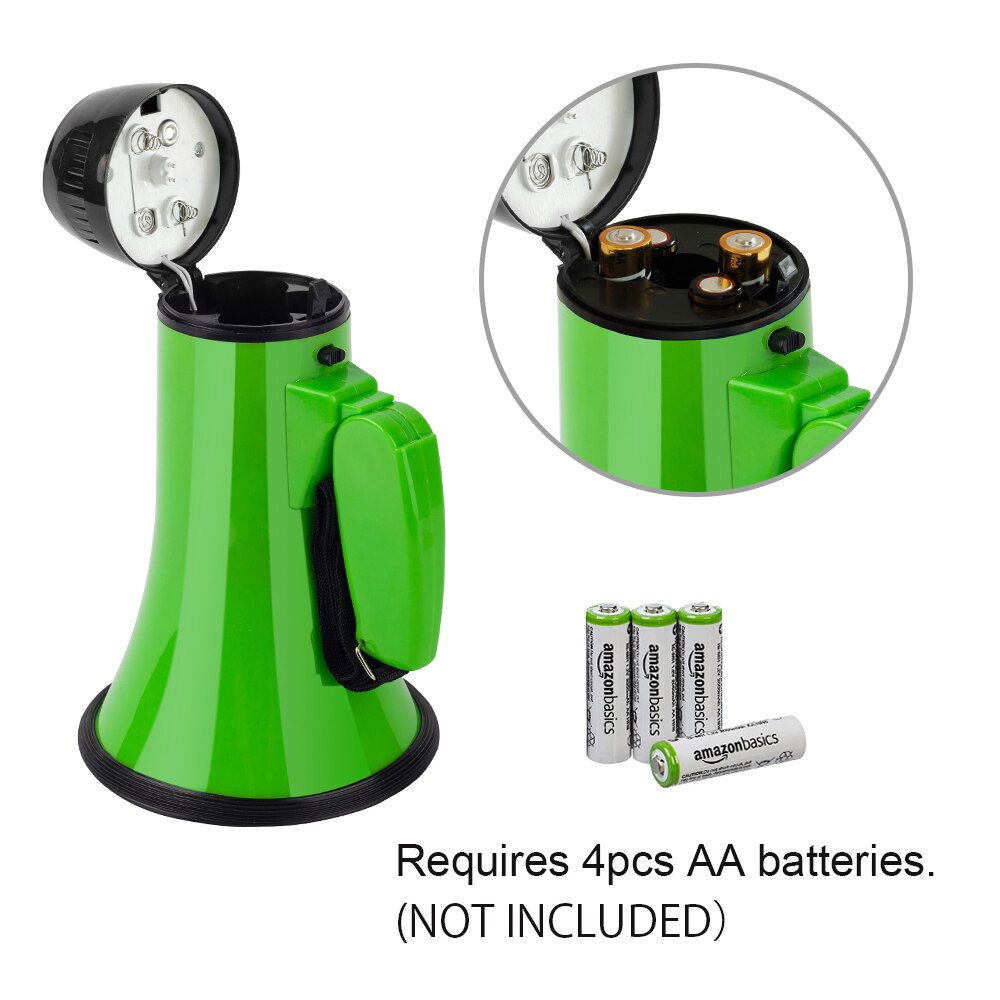 20W Handheld Megaphone Loud Speaker Amplifier Bullhorn Microphone Loudspeaker Record Play for Guider Teacher Party Presenter